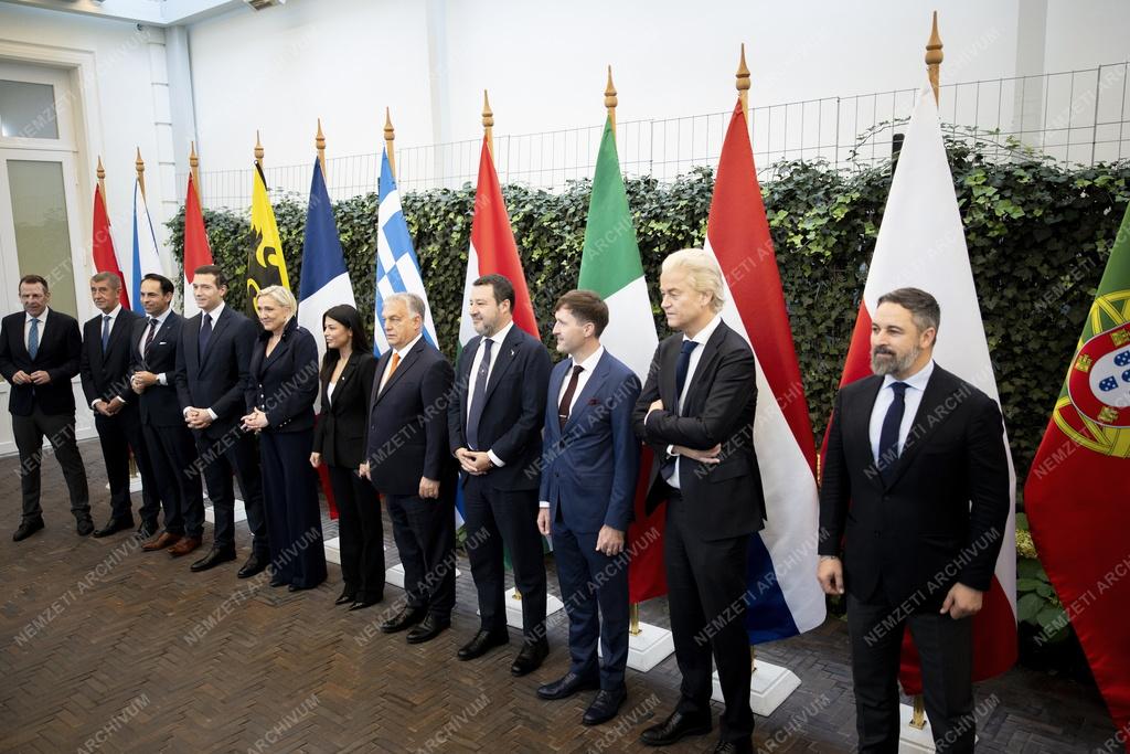 A Patrióták Európáért frakció vezetőinek brüsszeli találkozója