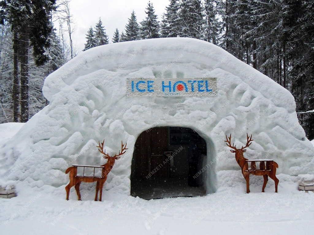 Ukrajna - Bukovel - Jéghotel