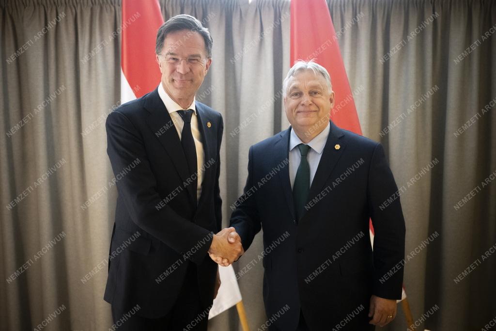 Orbán Viktor Mark Ruttével tárgyalt