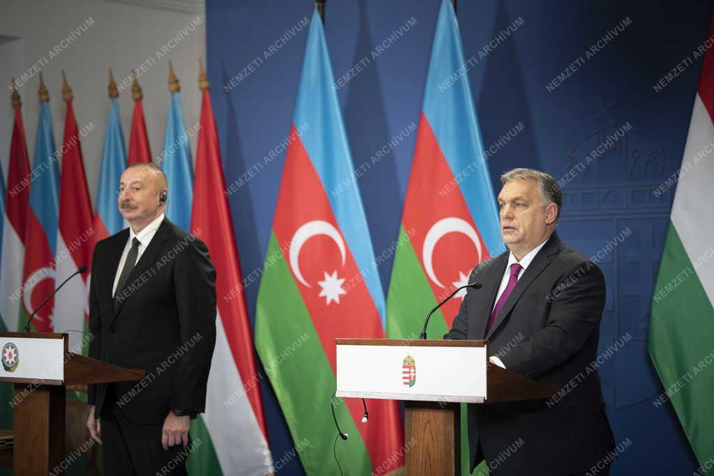 Orbán Viktor fogadta Azerbajdzsán köztársasági elnökét
