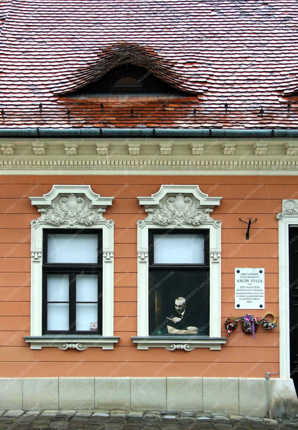 Emlékhely - Budapest - Krúdy egykori otthona Óbudán
