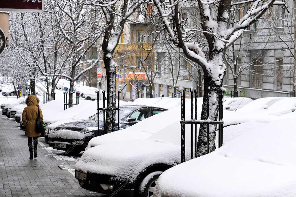 Időjárás - Budapest - Havazás márciusban 