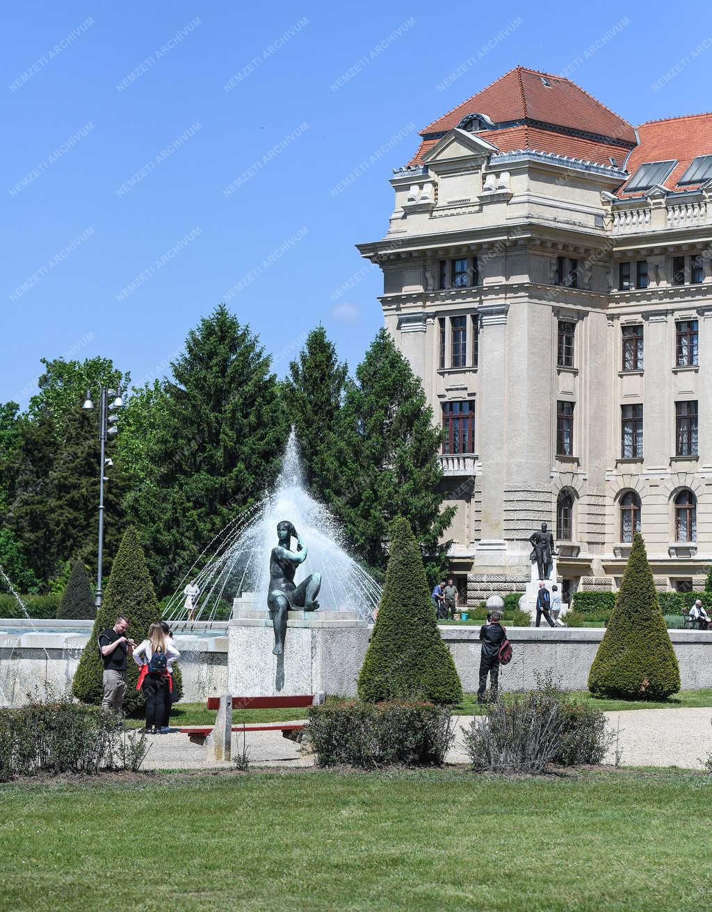 Városkép - Debrecen - Az egyetem francia parkja 