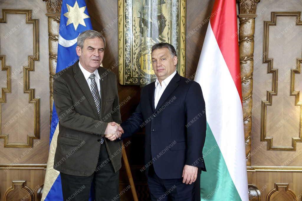 Orbán Viktor hivatalában fogadta Tőkés Lászlót