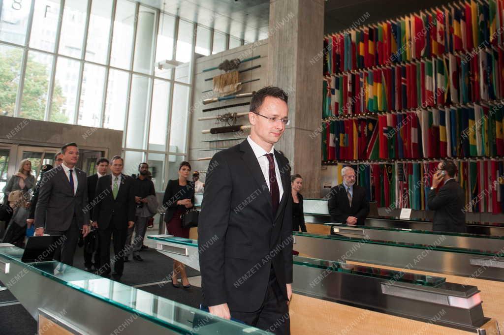 Szijjártó Péter külgazdasági és külügyminiszter Washingtonban