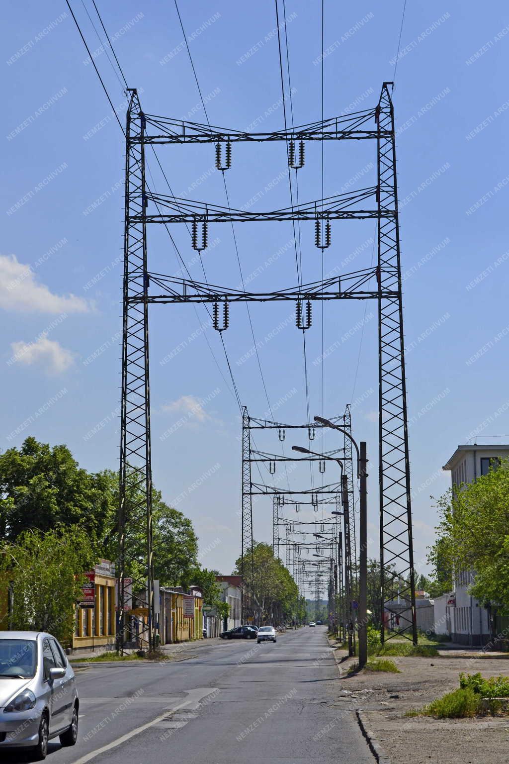 Energia - Budapest - Távvezeték Kőbányán