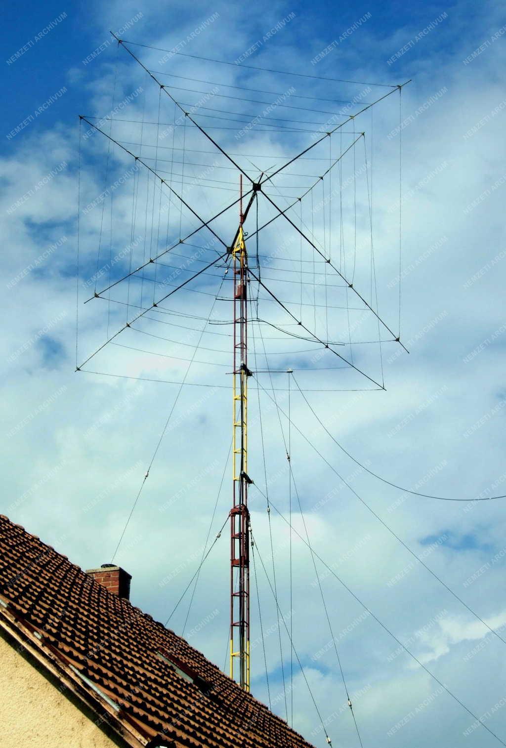 Hobbi - Siófok - Rádióamatőr antennája