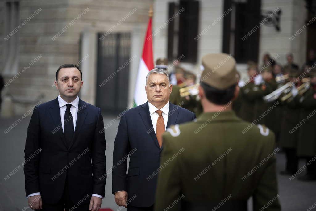 Orbán Viktor fogadta a georgiai miniszterelnököt