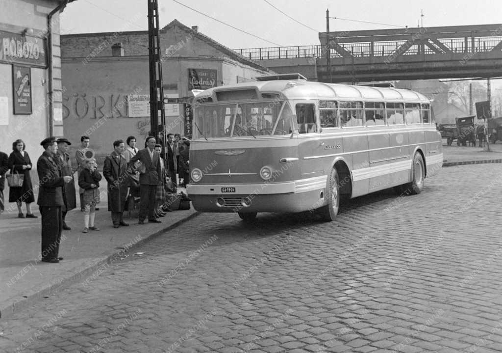 Közlekedés - Új Ikarus 66-os autóbuszok