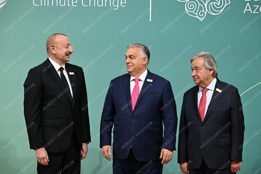 Orbán Viktor a COP29 klímakonferencián Azerbajdzsánban
