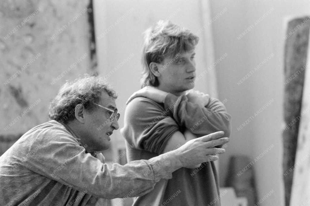 Kultúra - Kokas Ignác festőművész tanítványával