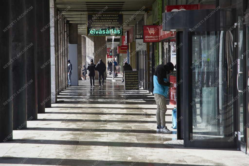 Városkép - Budapest - Rákóczi úti árkádsor