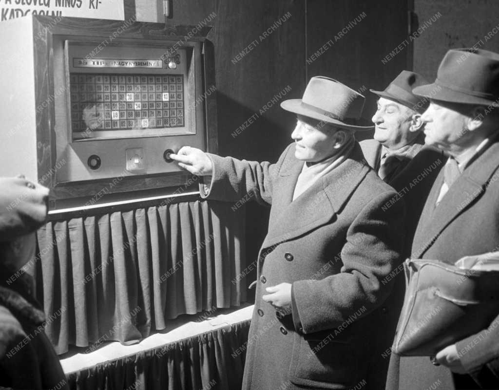 Szerencsejáték - Automata lottószám választó televízió   