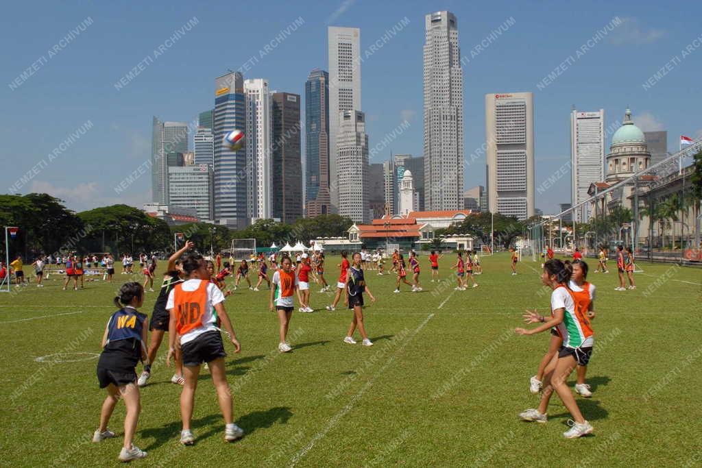 Szingapúr - Sportrendezvény a Padang területén