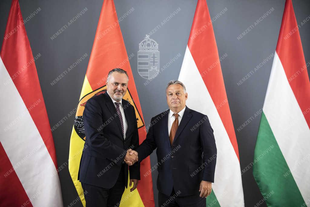 Orbán Viktor fogadta Hans Peter Doskozil burgenlandi tartományfőnököt