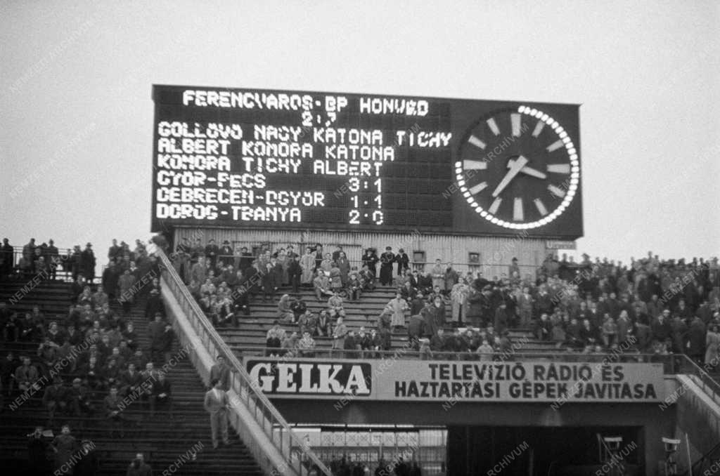 Sport - Labdarúgás - Bp. Honvéd-Ferencváros bajnoki mérkőzés