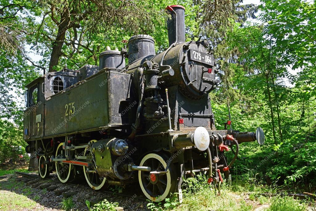 Közlekedés - Kultúra - Nyírvidéki Kisvasút mozdonyemlékműve