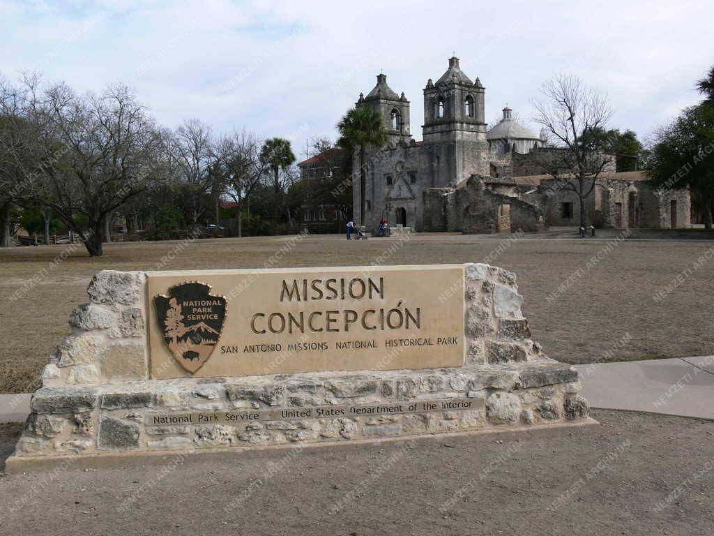 Táj, város - Mission Concepción - San Antonio - Texas