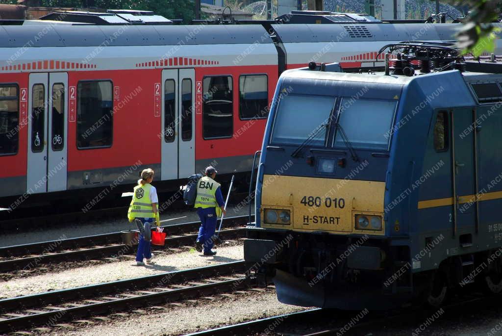 Közlekedés - Budapest - A Déli pályaudvar rendezőtere