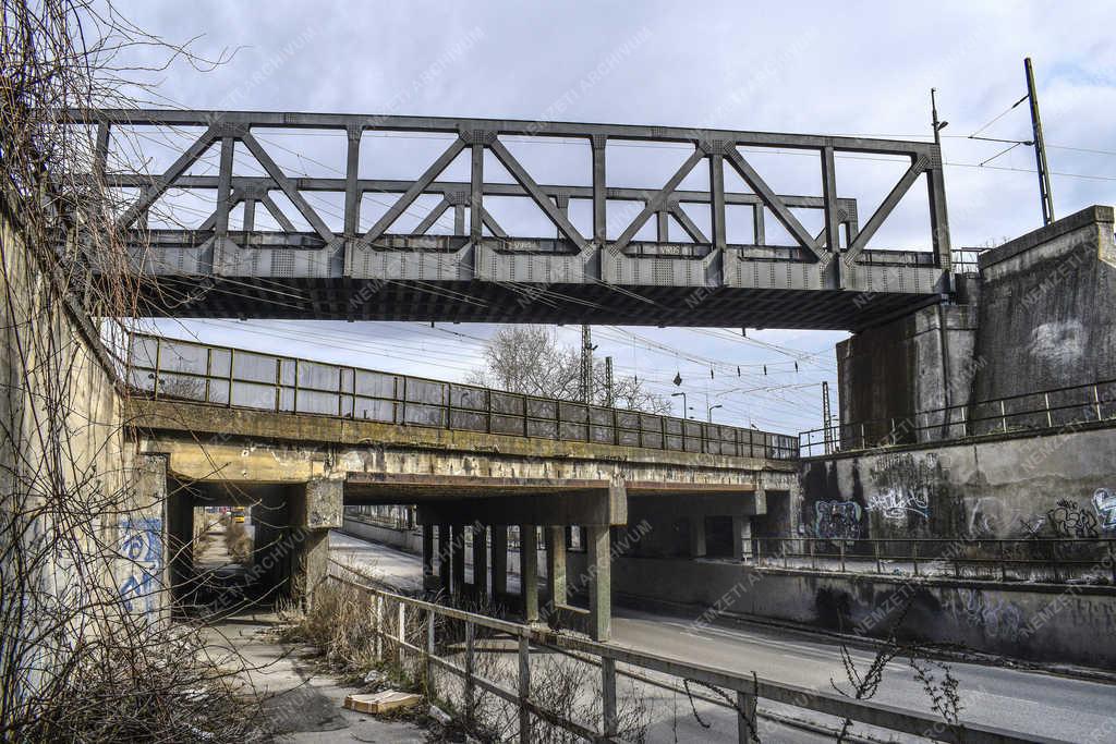 Közlekedés - Budapest - Illatos úti vasúti hidak