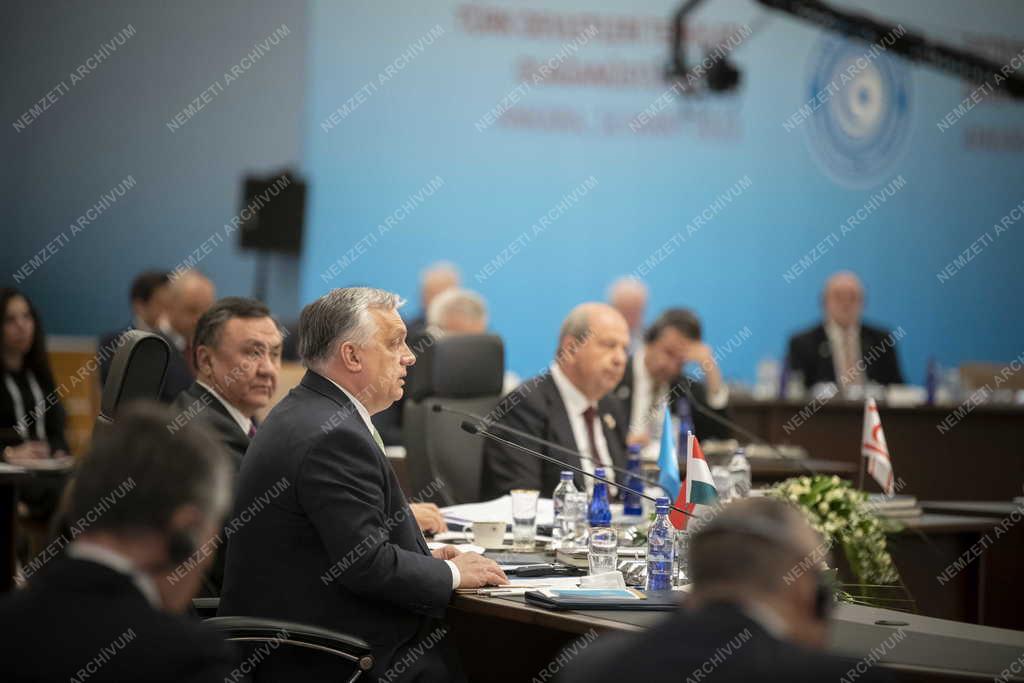 Orbán Viktor a Türk Államok Szervezetének csúcstalálkozóján Ankarában 
