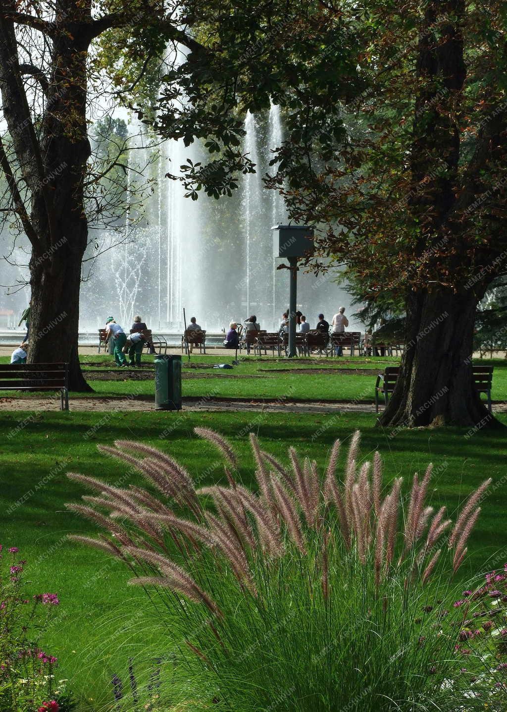 Városkép - Budapest - A Margitszigeti szökőkút környezete