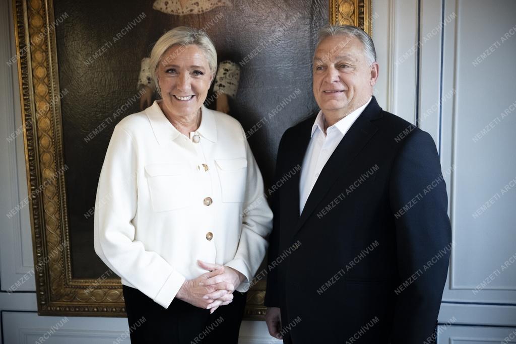Orbán Viktor Marine Le Pennel, a francia Nemzeti Tömörülés vezetőjével tárgyalt