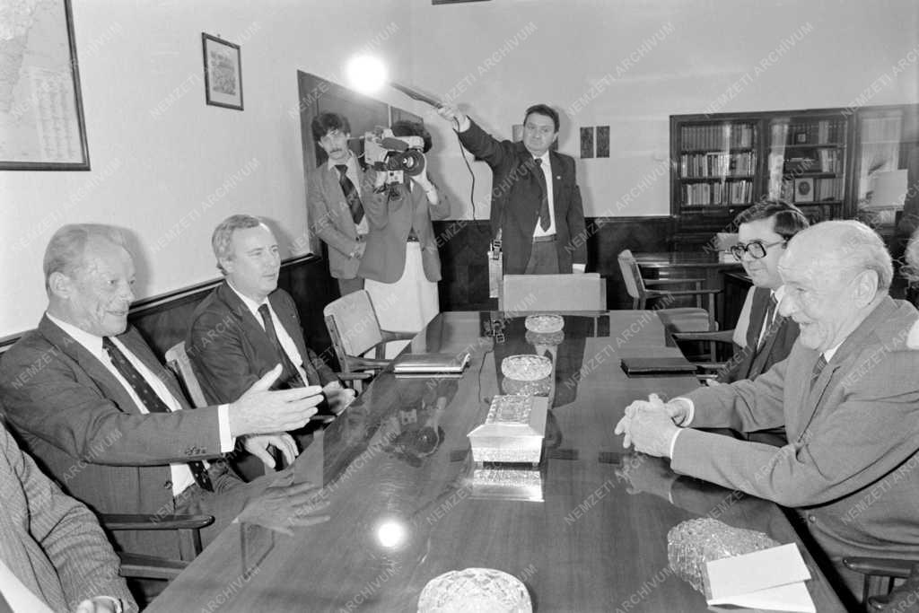 Külkapcsolat - Willy Brandt és Kádár János megbeszélése
