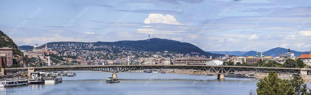 Városkép - Budapest - Dunai látkép - Petőfi híd 