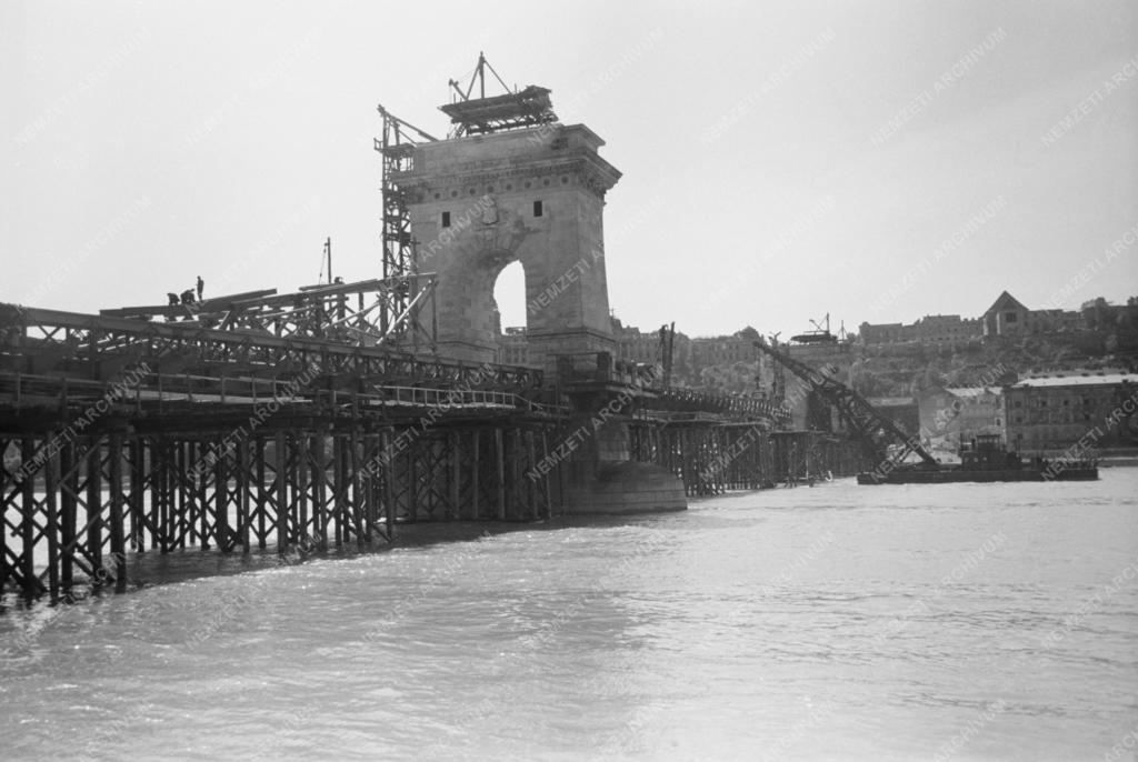 Építőipar - A Lánchíd újjáépítése