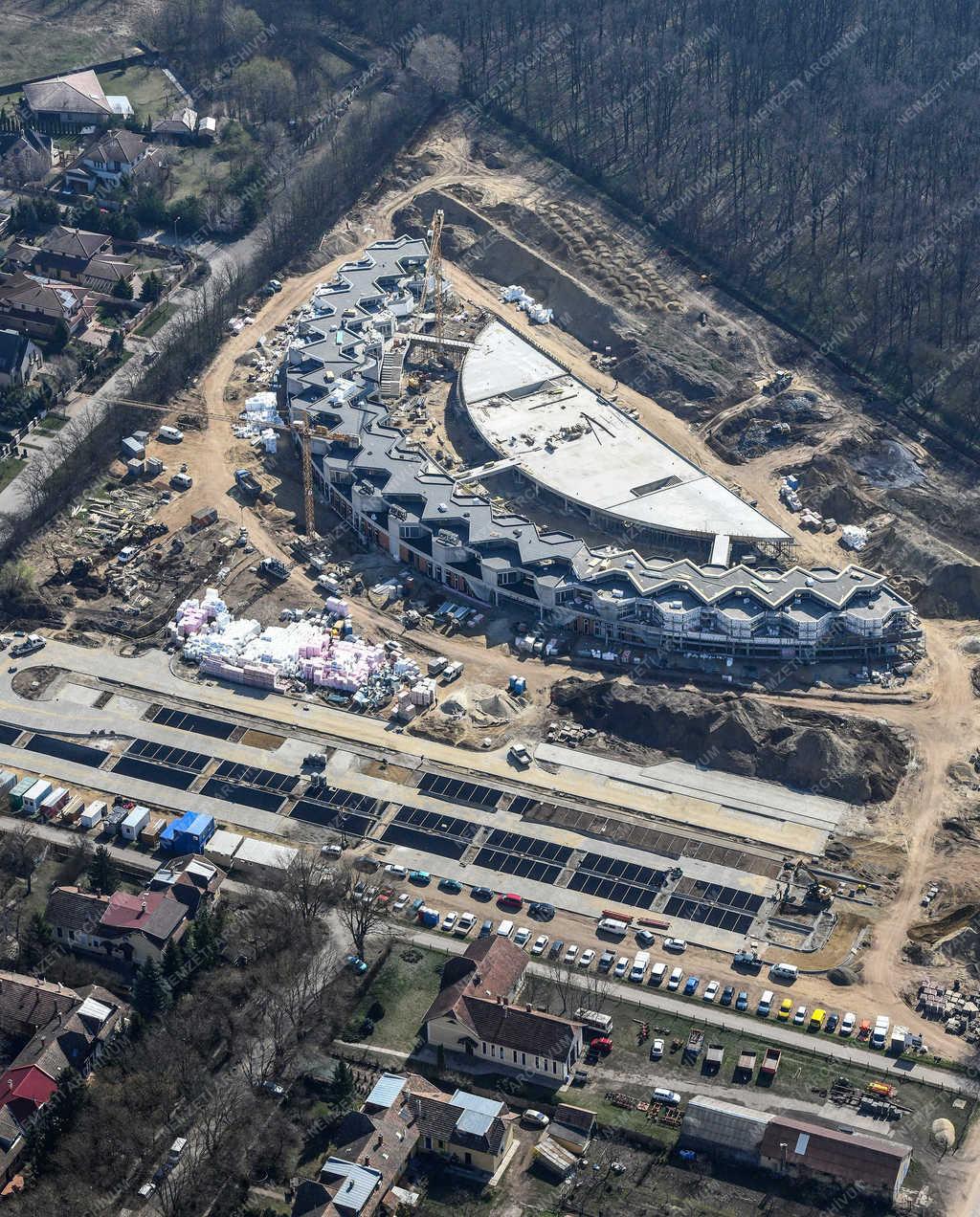 Légi fotó - Debrecen - Nemzetközi iskola épül