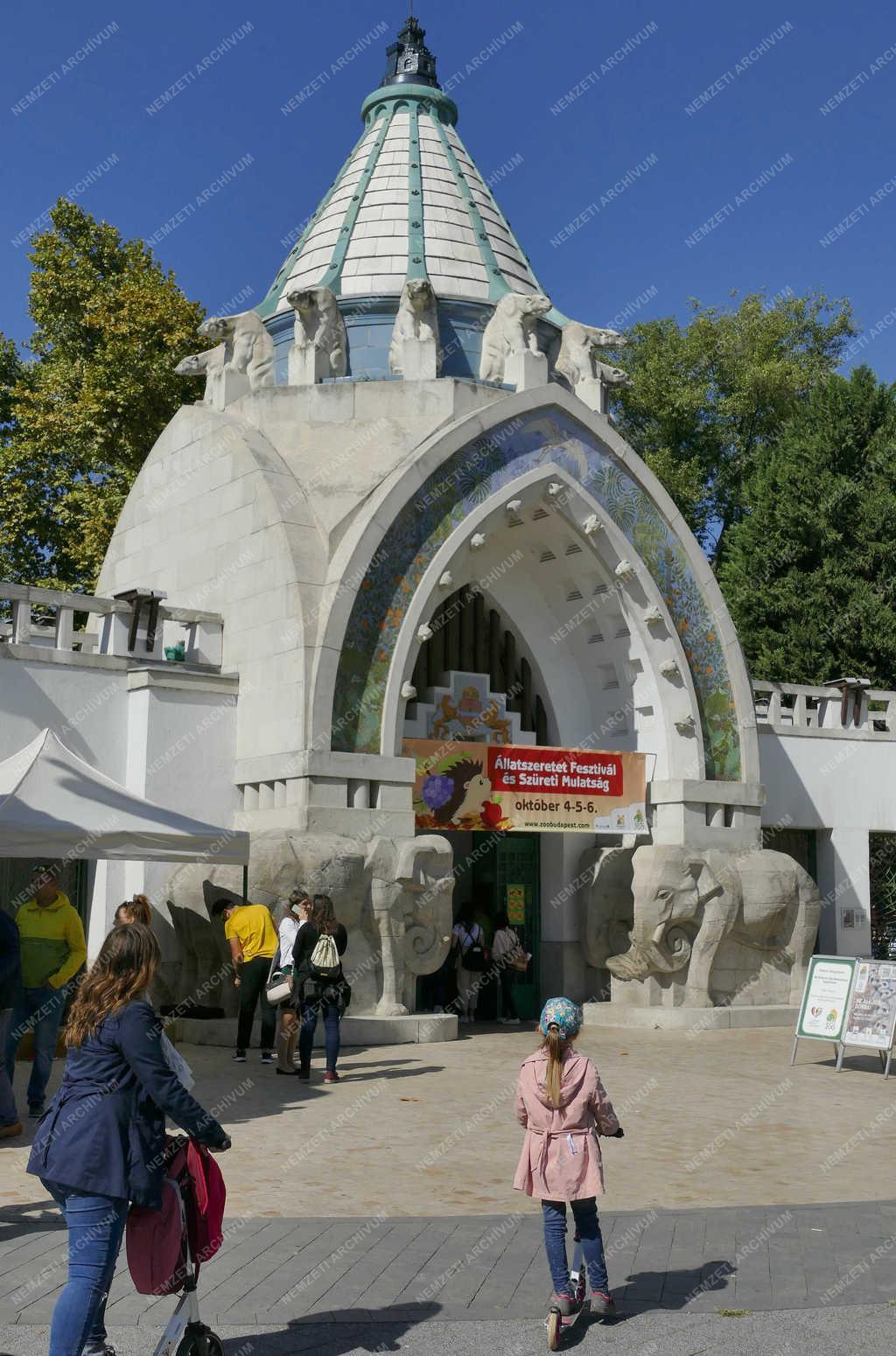 Életkép - Budapest - Rollerrel az Állatkertnél