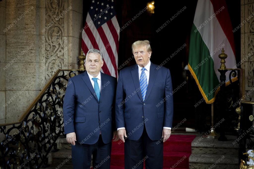 Orbán Viktor és Donald Trump tárgyalása