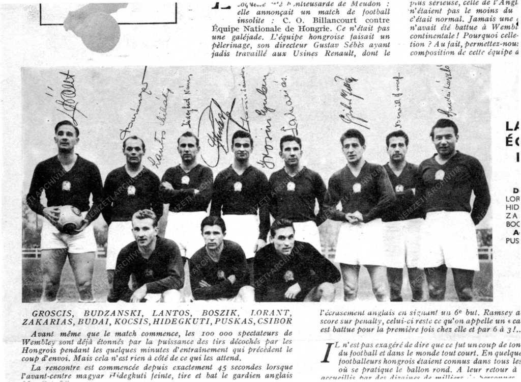 Sport - Labdarúgás - Magyar válogatott a francia Billancourt ellemi találkozón