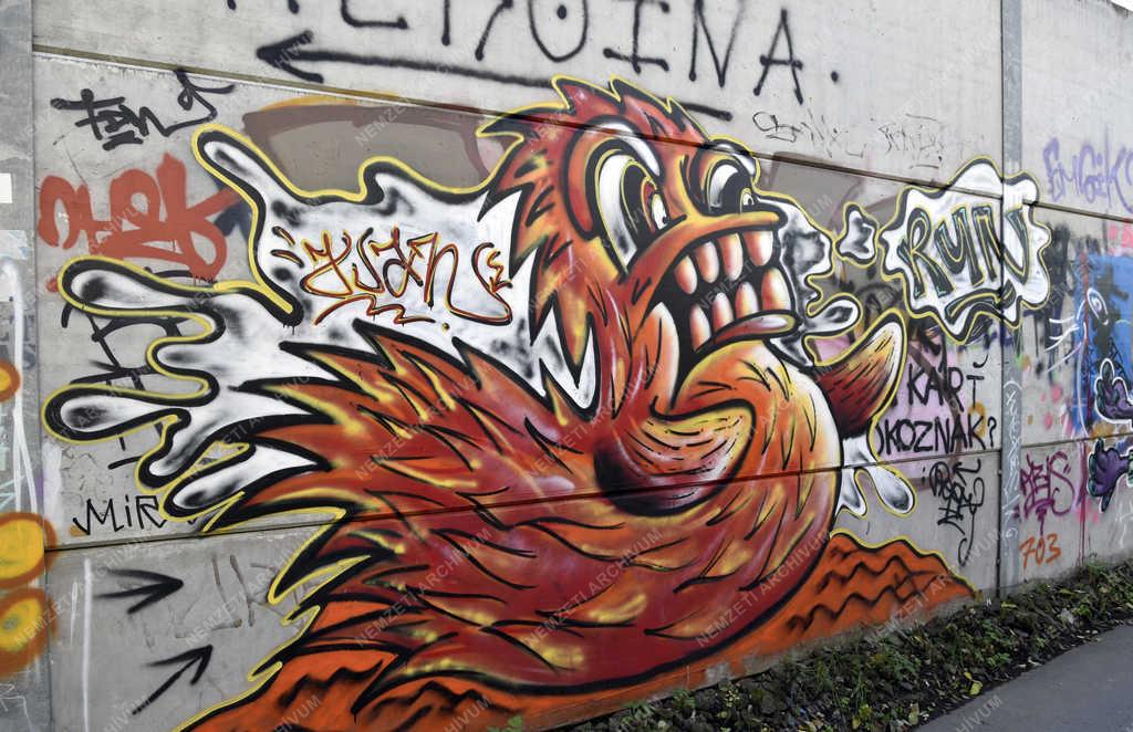 Utcakép - Budapest - Graffitik