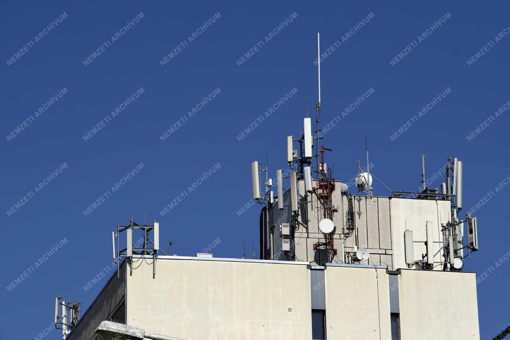 Városkép - Budapest - Mobiltelefon antennák