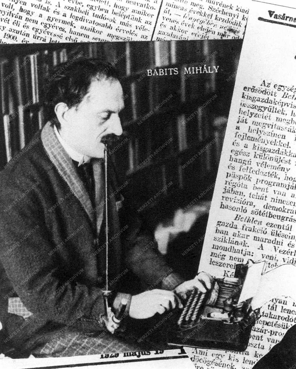 Babits Mihály, író, költő, műfordító