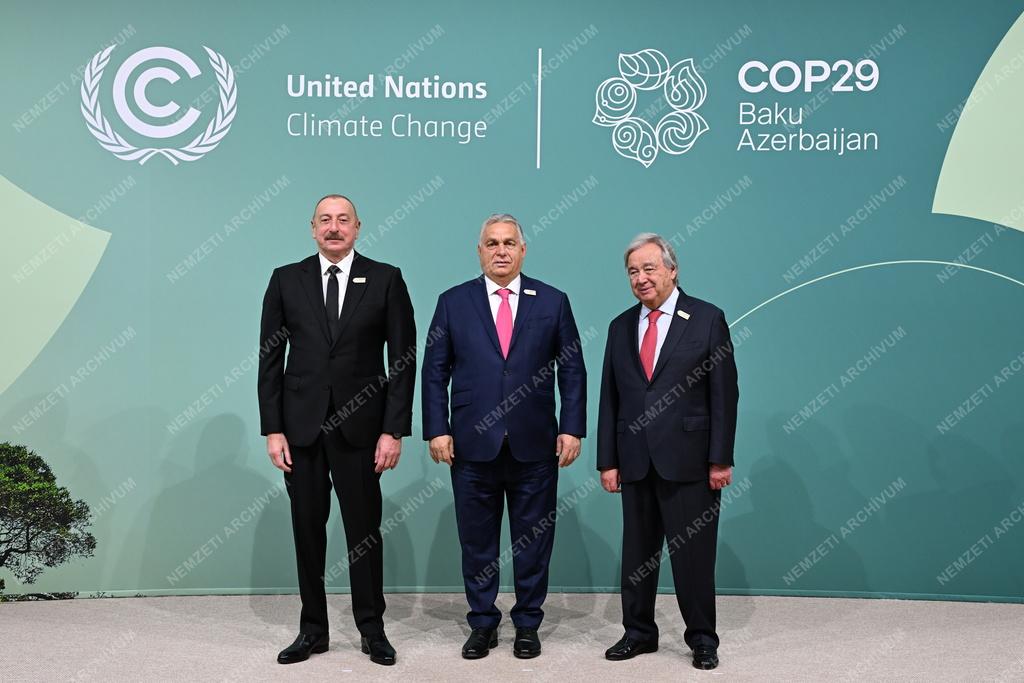 Orbán Viktor a COP29 klímakonferencián Azerbajdzsánban