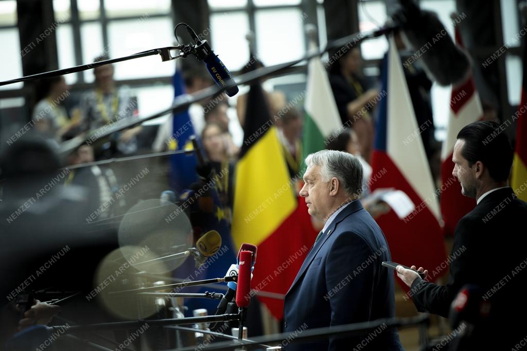 EU-csúcs Brüsszelben - Orbán Viktor