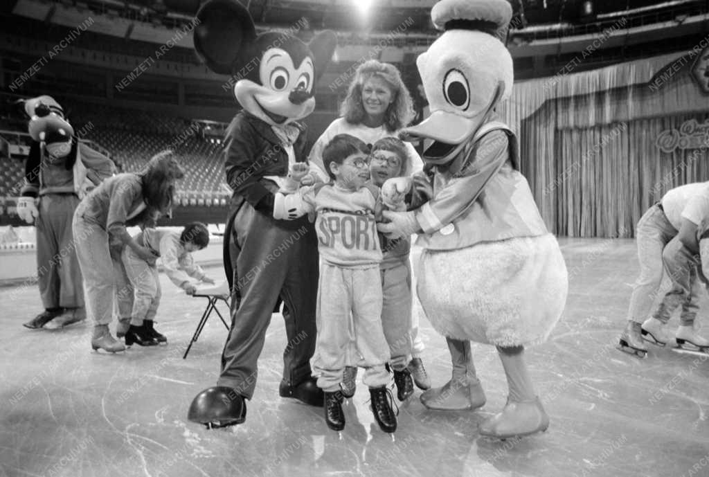 Szórakozás - Walt Disney Jégrevü - Mozgássérültek látogatása