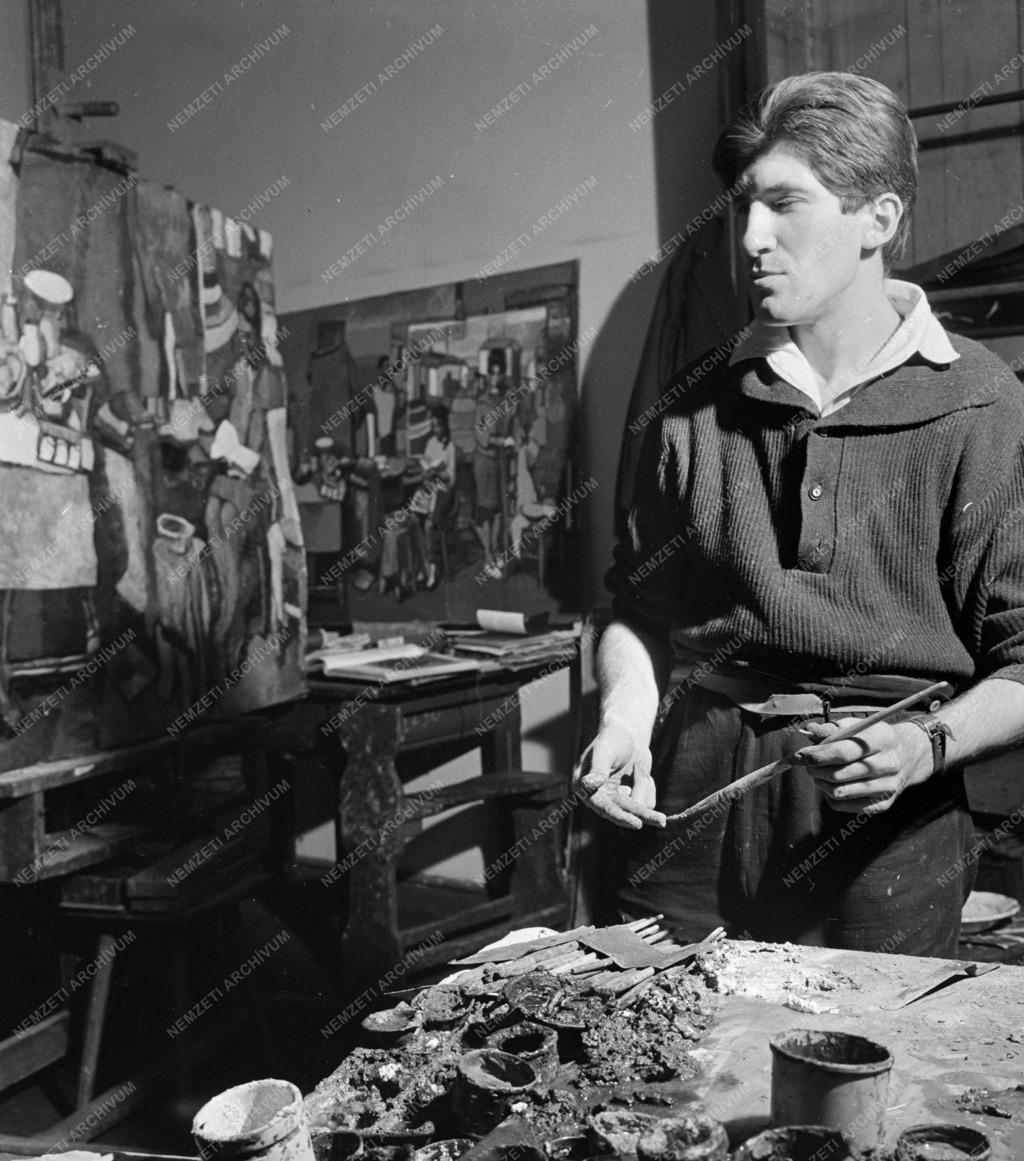 Kultúra - Festészet - Gruber Béla főiskolai hallgató