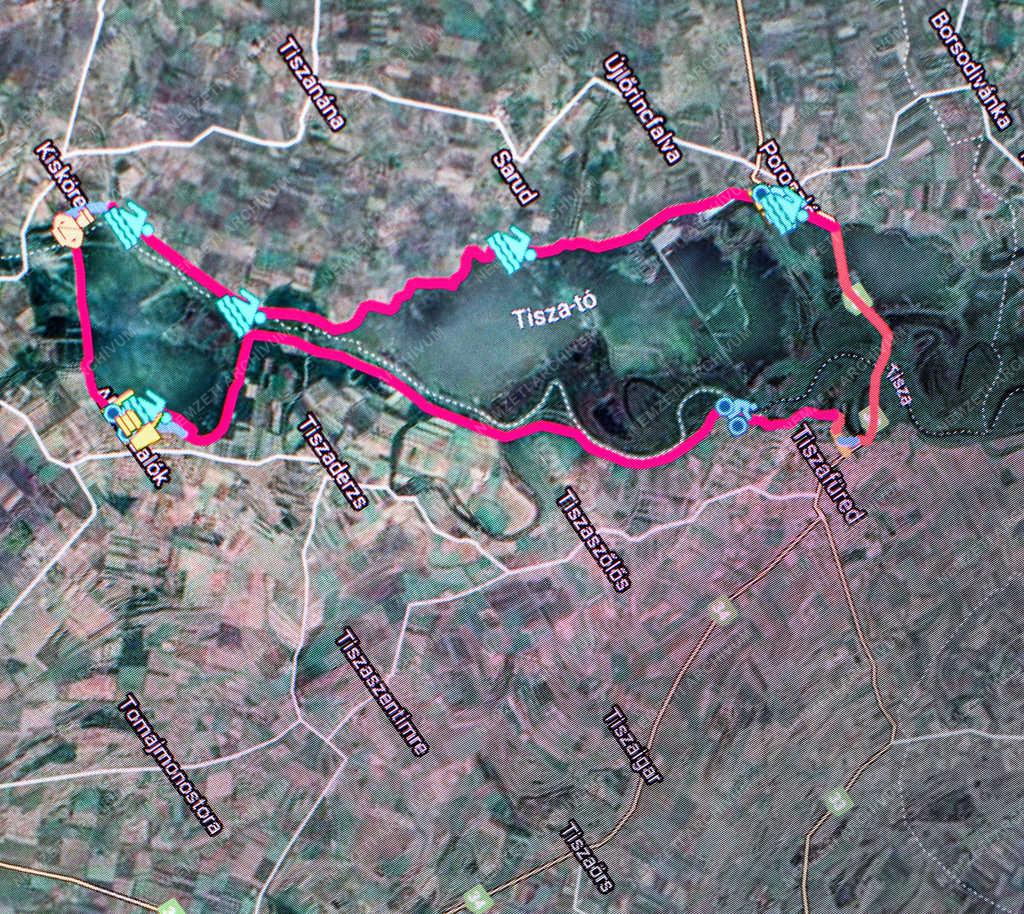 Szabadidő - Poroszló - Tisza-tavi kerékpárút