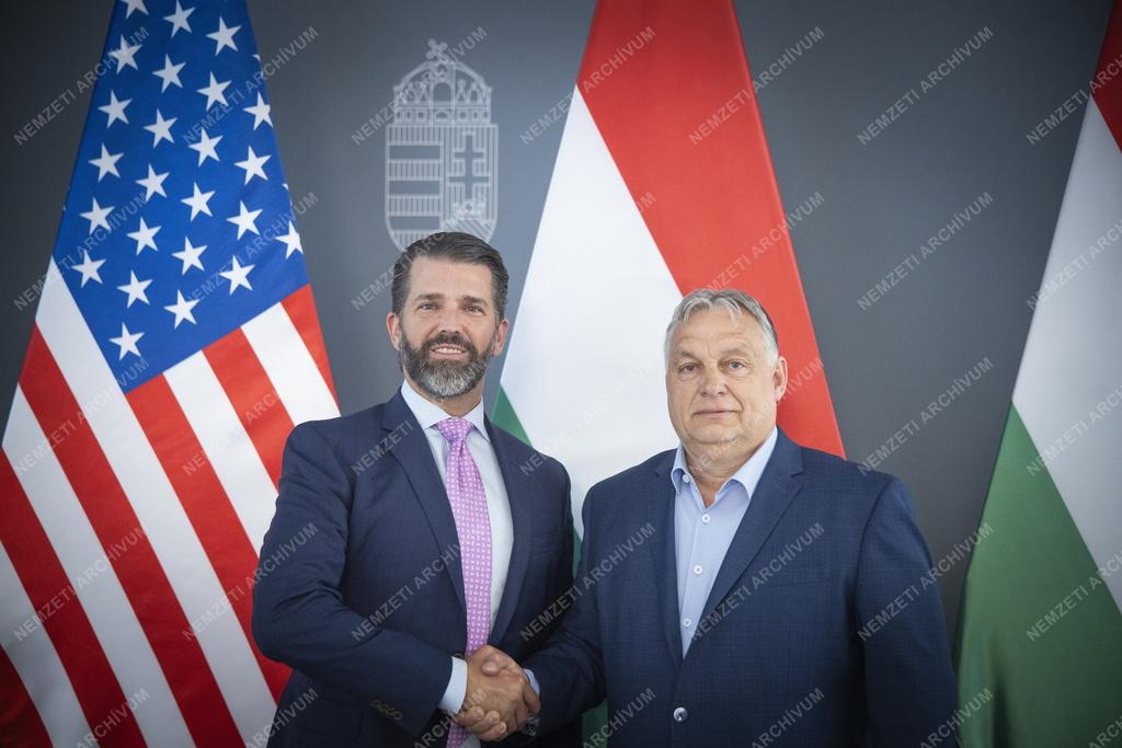 Orbán Viktor ifjabb Donald Trumppal tárgyalt