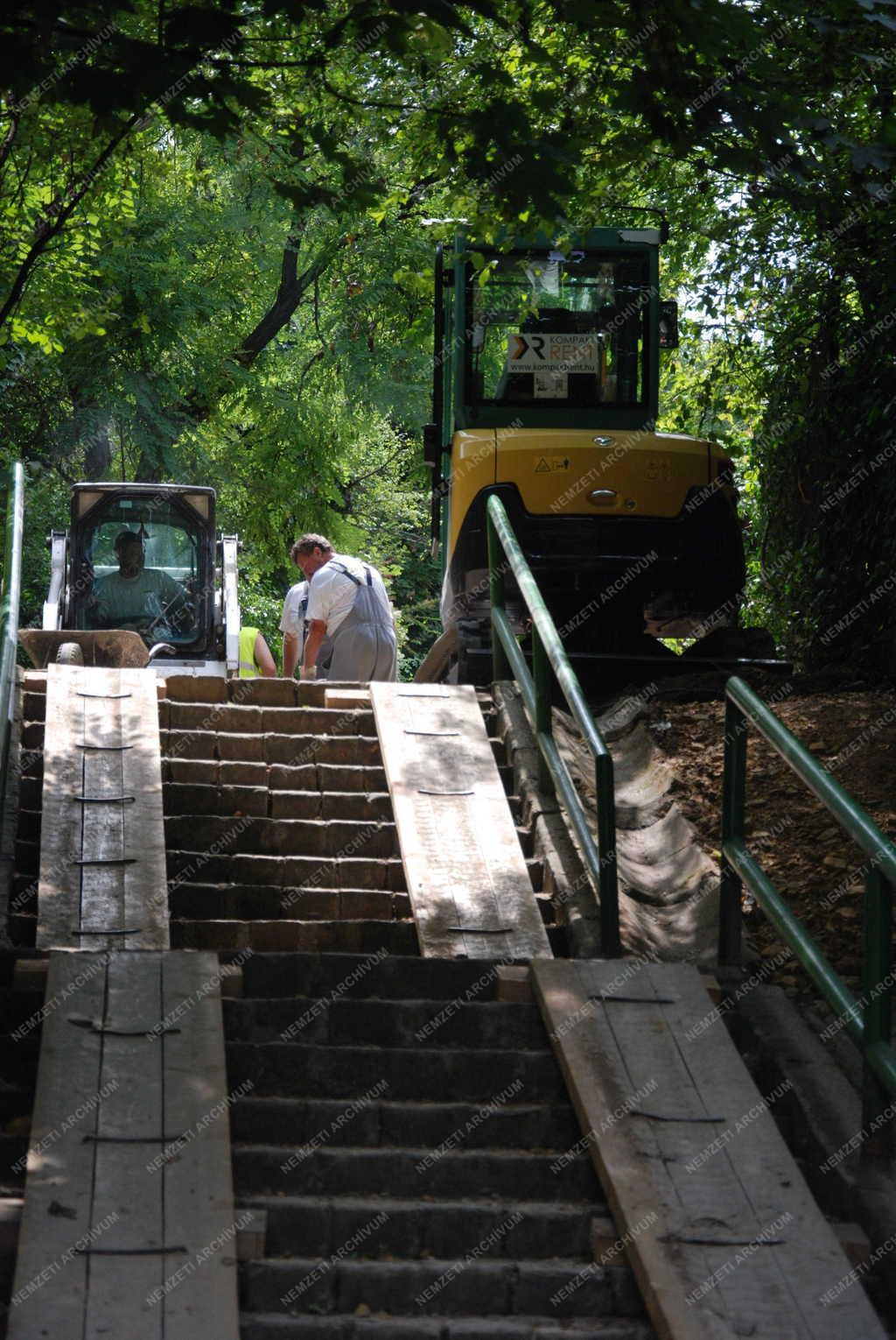 Infrastruktúra - Budapest - Gázvezetékcsere a Sashegyen