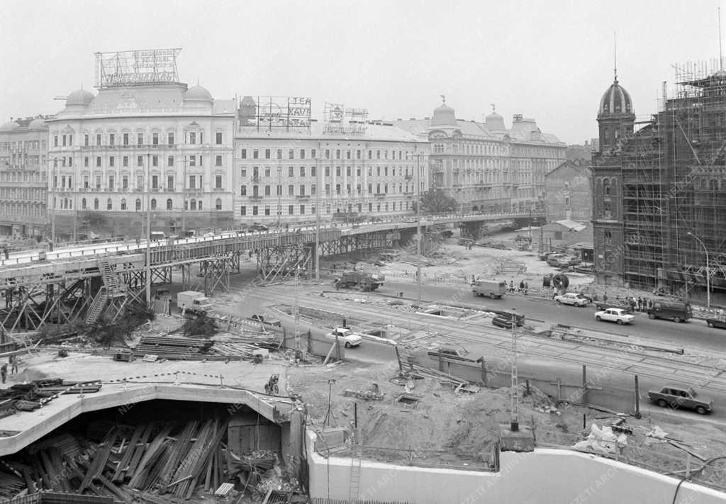 Városkép - Épül a Marx téri felüljáró