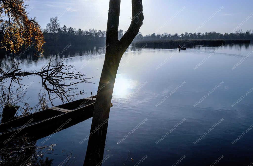 Természet - Tiszalök - Őszutó a Tiszánál