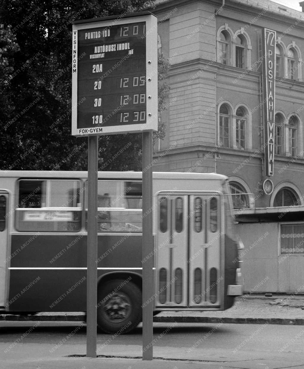 Tömegközlekedés - Utastájékoztató berendezés