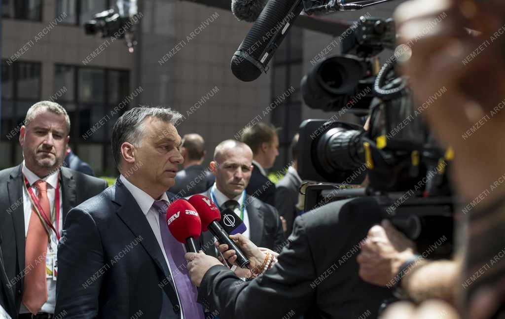 EU-csúcs Brüsszelben - Orbán Viktor