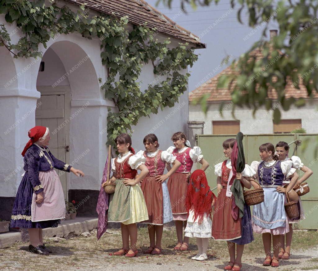 Folklór - Népszokás - Pünkösdölés Vitnyéden