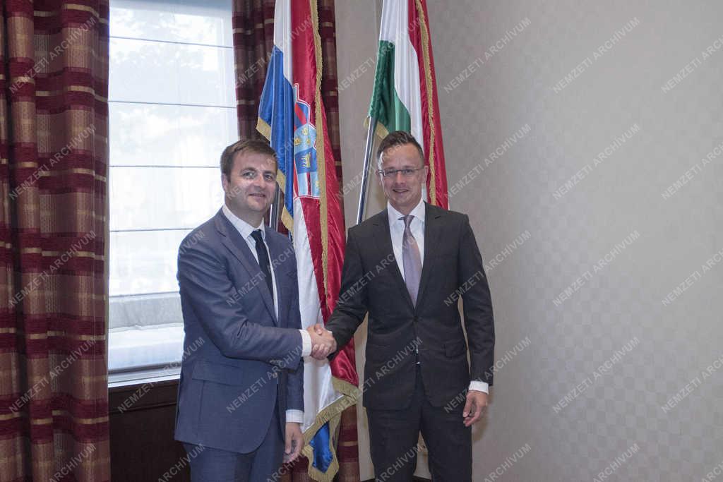 Szijjártó Péter Zágrábban 